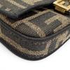 Great FENDI Nano bucket FF Logo Metal Zucca Pattern 2-Way Chain Shoulder Pouch Used
