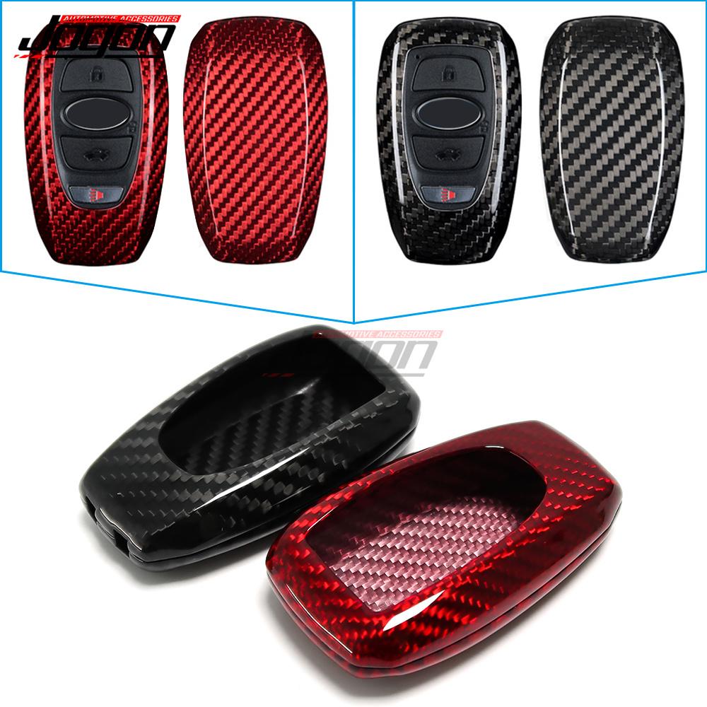 Carbon Fiber Protector Remote Key Fob Case Shell Cover For Subaru Wrx Brz Forester Impreza Outback Xv Crosstrek Ascent 2014-