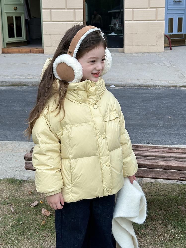 

Высококачественный хлопковый белый утиный пух, толстый, теплый, ветрозащитный пуховик 110cm