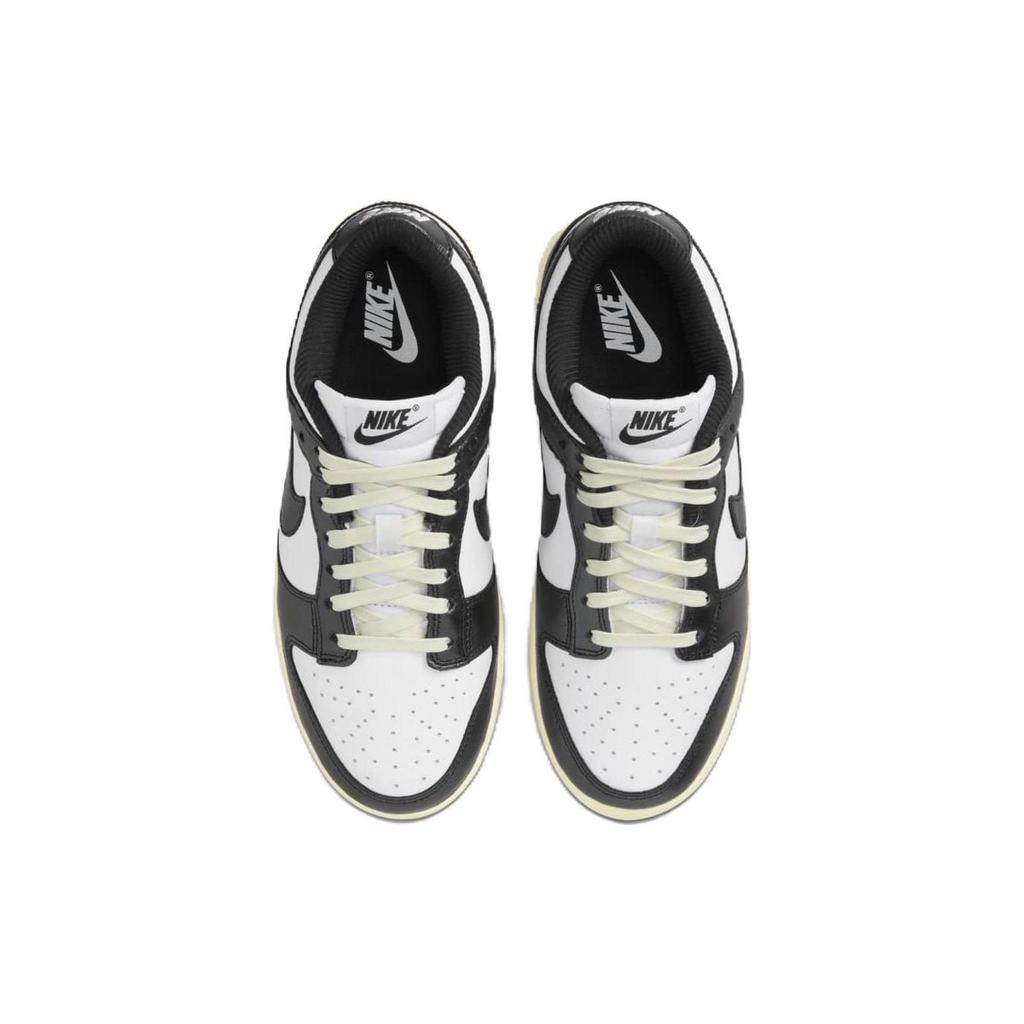 Nike Dunk Low Vintage Panda White Coconut Milk Black Unisex Shoes FQ8899-100