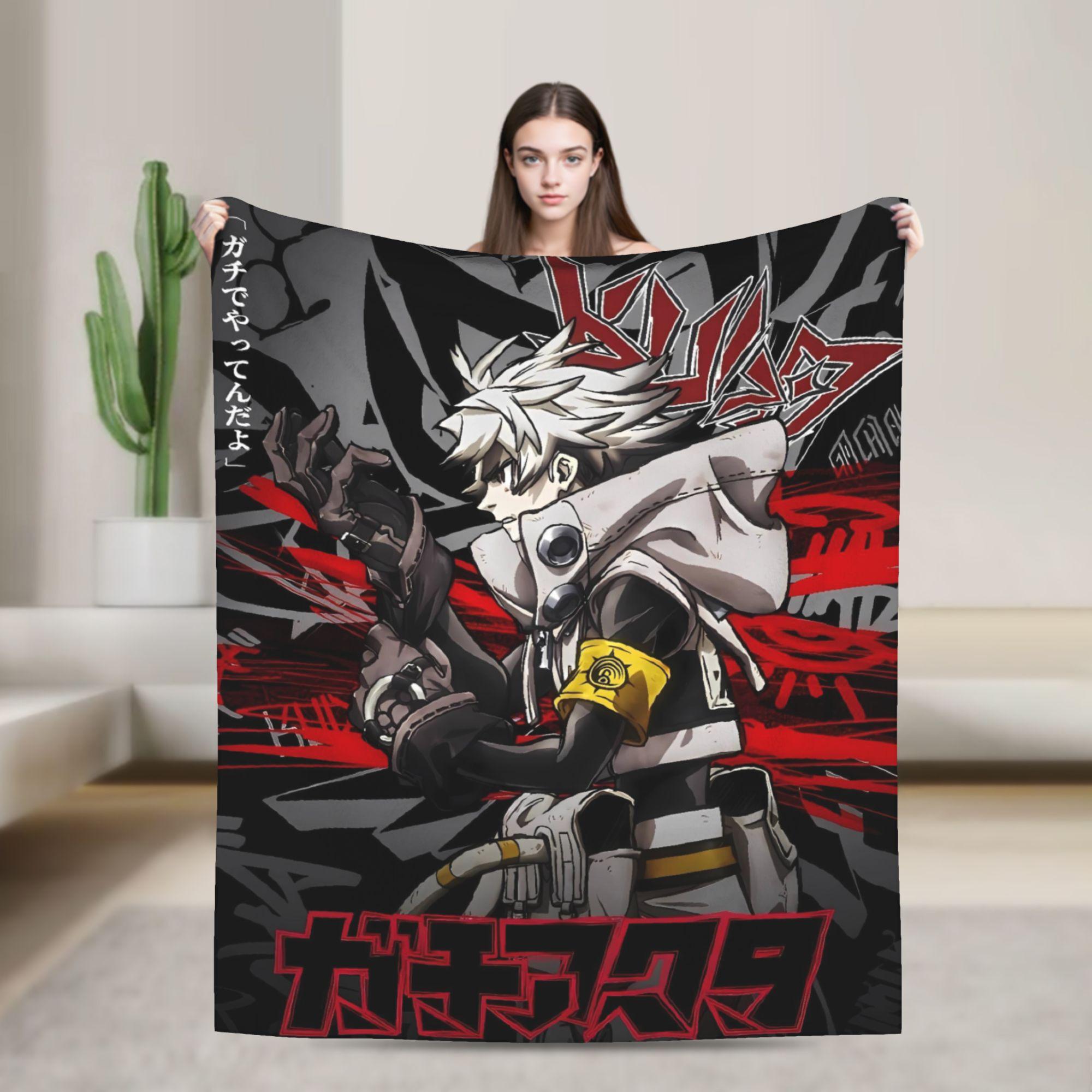

New Funny Gachiakuta Manga Flannel Blanket Soft Warm Throw Blanket for Home Decor Picnic Fashion Bedspread Sofa Bed Cover 75x90cm