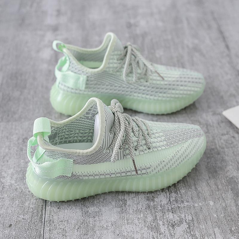 Women's Flyknit Korean-Style Spring 2026 Breathable Fashion Running Shoes