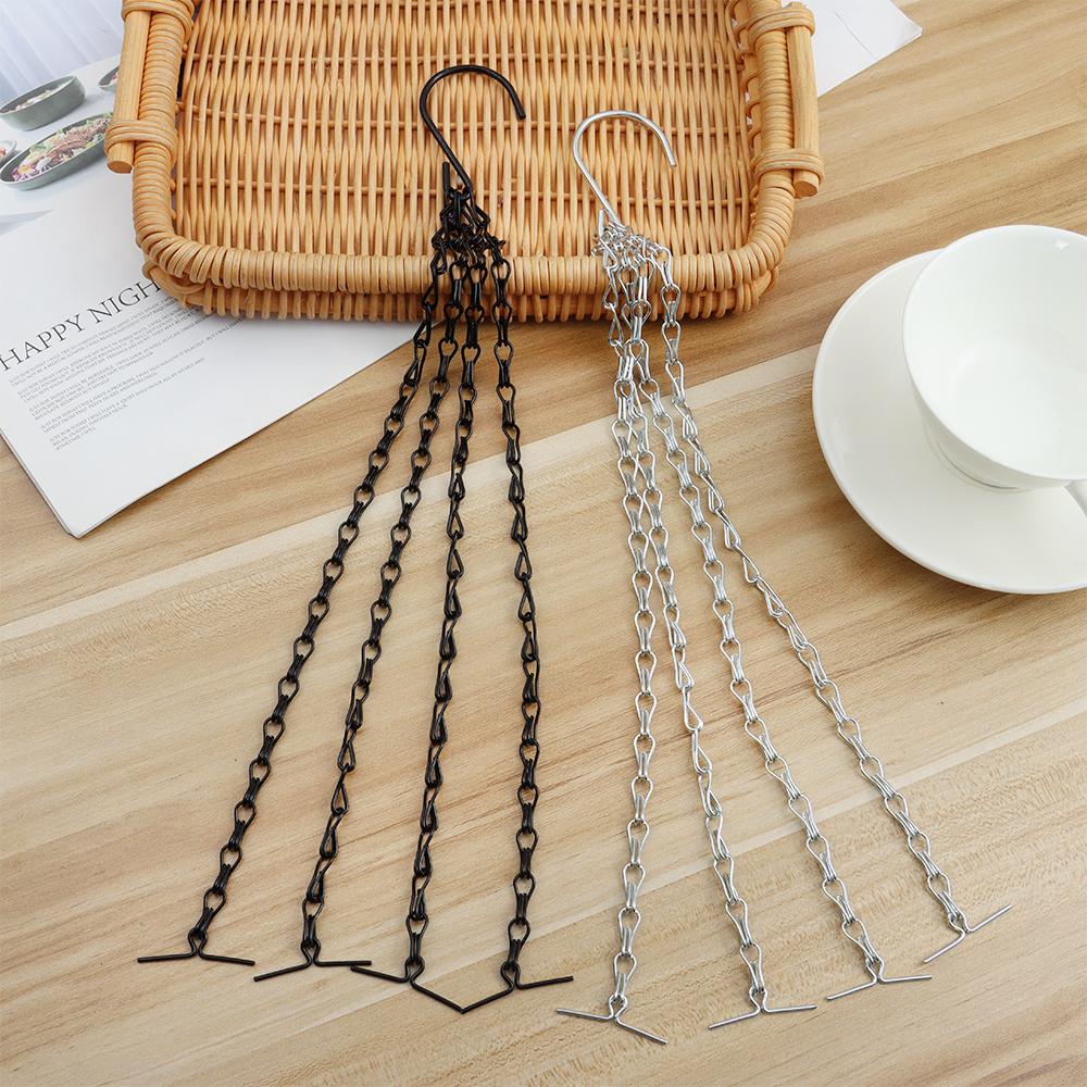 1Pc Flower Pot Hanging Basket Chain Replacement Plant Hanger Iron Flower Pot Bird Feeders Hanging Basket Chain Other Ornaments
