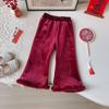 New Winter Arrival: Baby Girls' Chinese Style Fleece-Lined Vest & Long Pants Set - AWB138.