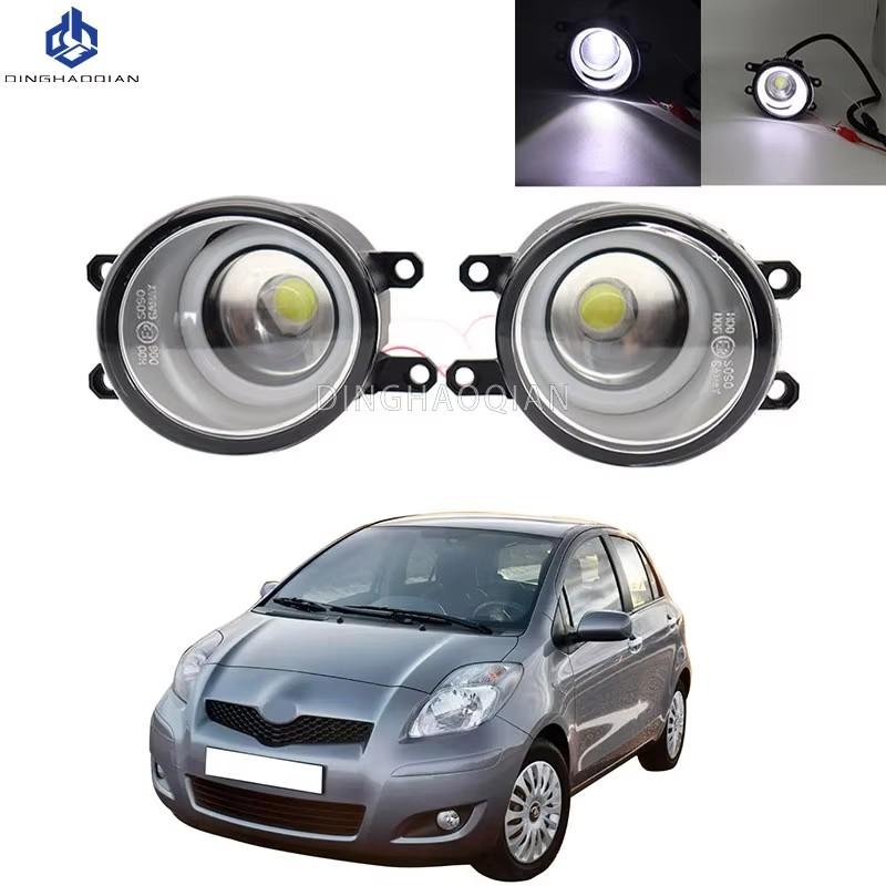 2 Pieces Car Fog Light LED Angel Eye DRL Daytime Running Lamp H11 12V High Bright For Toyota Yaris HTCHBCK / Vitz 2009 2010 2011