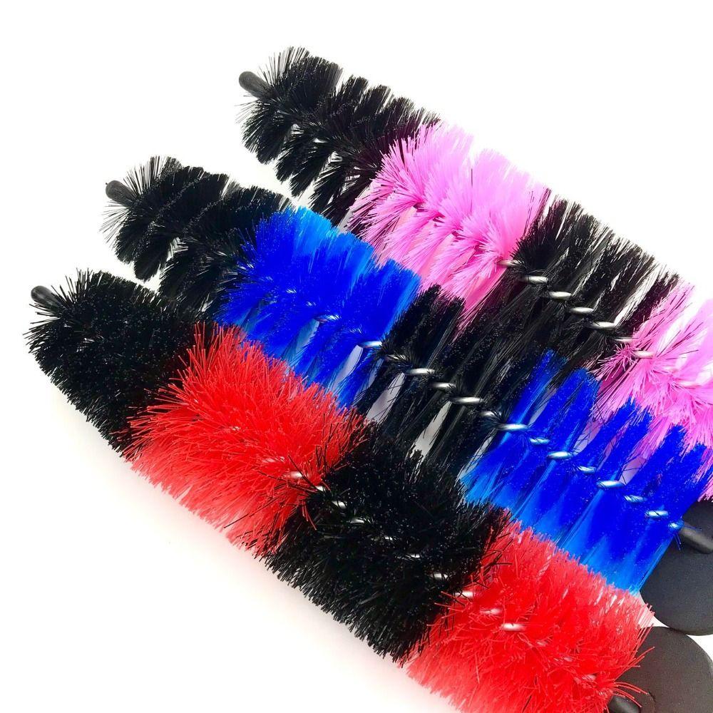 Long Handle Car Wheel Brush Soft Bristles Rim Tire Detailing Brush Exhaust Cleaning