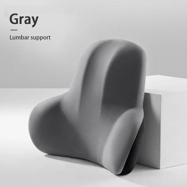 NEW Memory Foam Car Neck Pillow Protective Lumbar Back Support Breathable Car Headrest Cushion Relieve Stress Car Seat Pillow