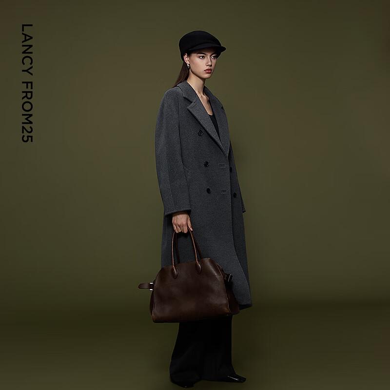 Langzi Women's Premium Vintage Wool Blend Coat