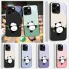 Cute and Adorable Panda Suitable For iPhone 16E 17 Pro Max 15 Pro 14 13 Plus 12 Mini 11 16 Air 17Pro Magnetism Glass Phone Case