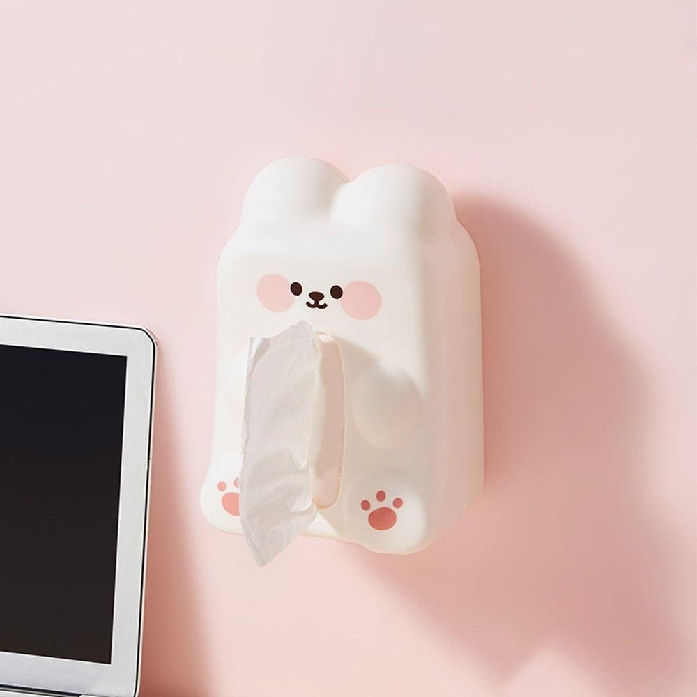 Plastic Tissue Storage Box Wall Mounted Napkin Holder Creative Paper Drawing Box  Kitchen