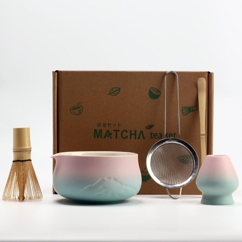 5pcs/set Japanese Matcha Set Vintage Bamboo Matcha Brush Exquisite Matcha Bowl Tea Tools Accessories Ceremony Great Gifts Box