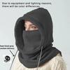 Unisex Winter Balaclava Knit Hood - Windproof Mask with Drawstring, Motorcycle Riding Headgea Warm Knitted Cap Cold Weather