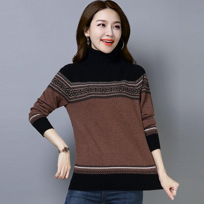 Herbst Damen Strickpullover Kaschmir Rollkragenpullover Winter Langarm Freizeitpullover Damen Pullover Pull Femme P216