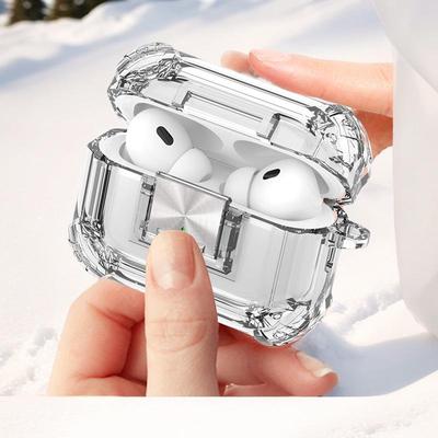AirPods Pro 2. Nesil Bluetooth Kulaklık için Şeffaf Koruyucu Kılıf