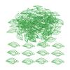 200 Pcs Leaf Shaped Paper Clips Cute Fun Bookmark Paperclip Planner Clips with Transparent Box for O
