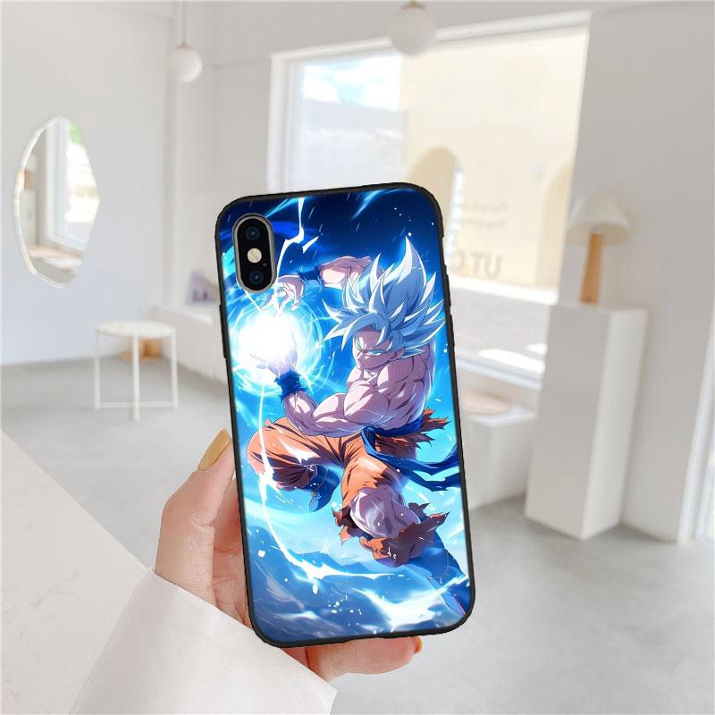 LO37 Dragon Ball Goku Soft Shell Phone Case for Redmi Note 10 11 12 Pro Max 10S 10C 10T 11A 11S 12S 12C