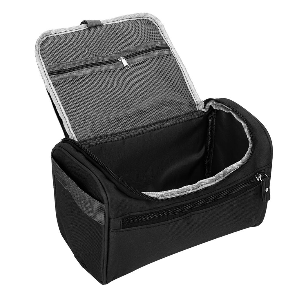 Portable Waterproof Shampoo Shaver Wash Storage Bag Man Woman Travel(Black)