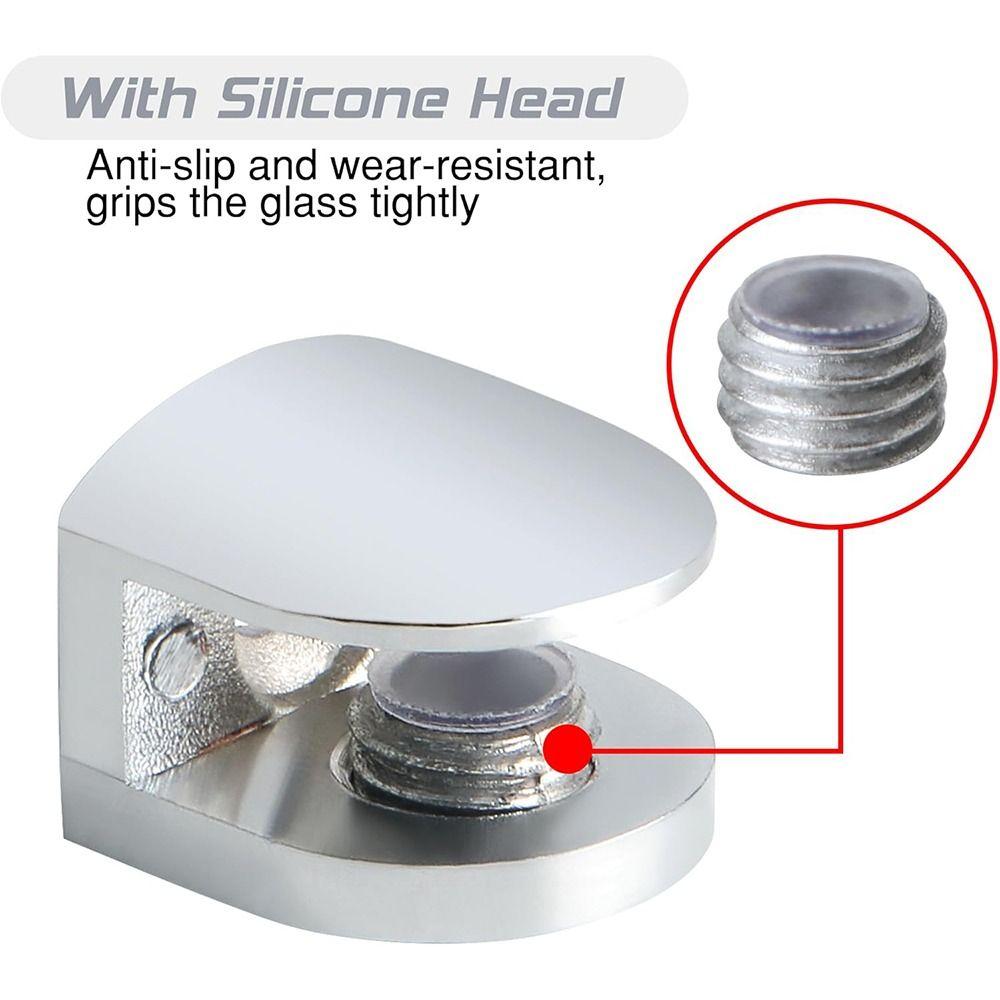 Heavy Duty Railing Holder Stainless Steel Glass Support Hardware Wall Mount Clip