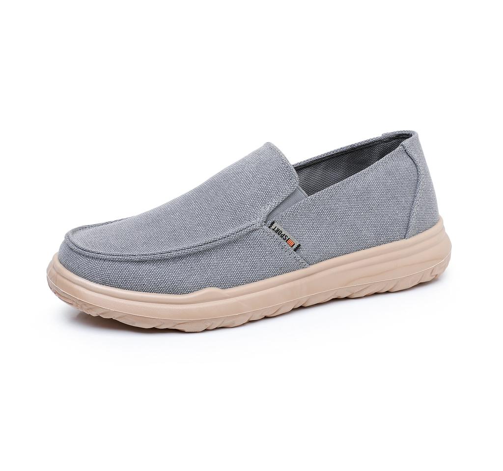 Shoes Men's Spring and Autumn Lightweight Breathable Canvas Shoes Versatile Trendy Comfortable Casual Non-slip Lazy Shoes