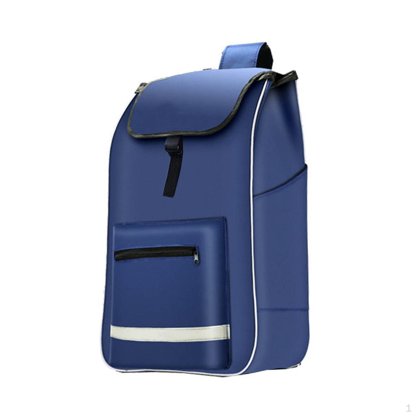 

Сменная корзина для покупок, продуктовая портативная многофункциональная ручная тележка для дома синий