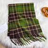 Scarf Women's Winter With Classic Plaid Thicken Student Long Shawl Lovers Neck Thicken Warm Neckerchief Bufanda Tassel