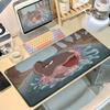 Anime PClodsire Mousepads Locking Edge Rubber Table Mat 900x400mm Notebook Keyboard Carpets Large Office Decoration Rug