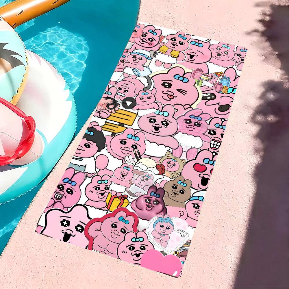 Character O-Opanchu Usagi Towel Microfiber beach towel, quick-dry, sand-free, ultra-fine fiber, super soft.