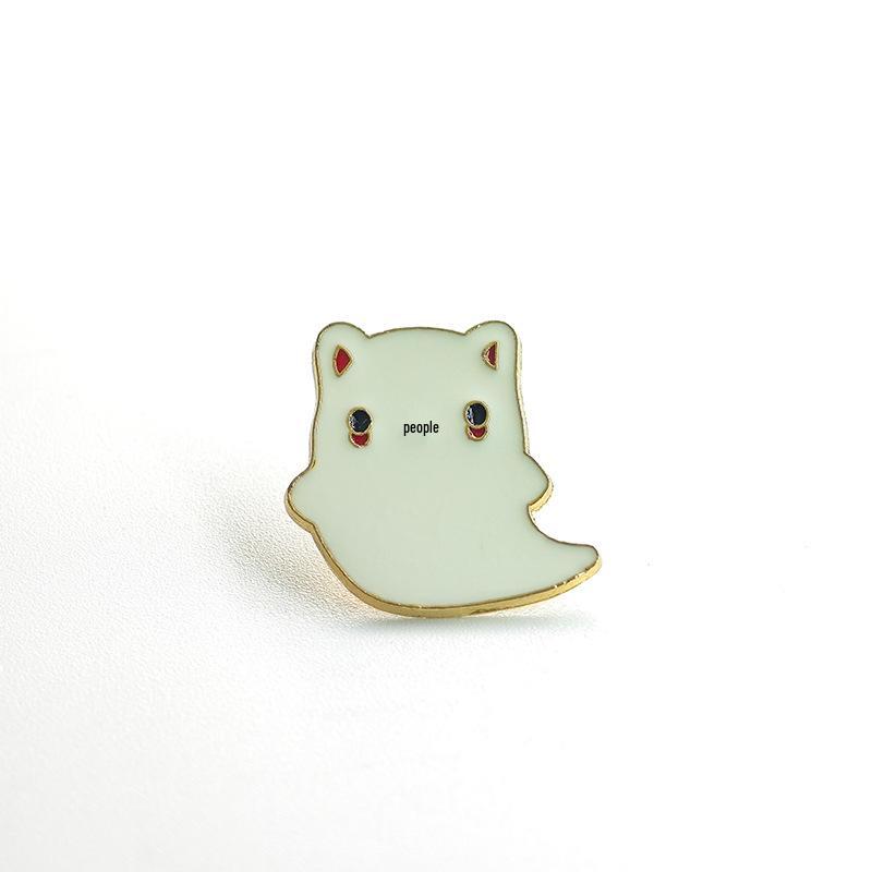 Cute Cartoon Metal Brooch - Trendy Fashion Accessory