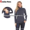 2025 Winter Maternity High-Neck Warm Base Layer Top - Trendy, Elastic & Nursing-Friendly