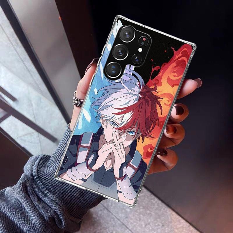 Todoroki Shoto MHA My Hero Handyhülle Für Samsung Galaxy S26 S25 Edge S24 S23 Ultra S22 Plus S21 S20 FE Weiche TPU Rückseite Hülle