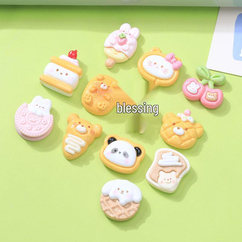 DIY Resin Jewelry Clog Hair Clip & Pencil Box Decoration Toy Set