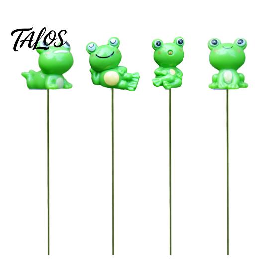 Outdoor Waterproof Frog Decorations Garden Stakes, Resin Miniature Ornaments, Cute Figurines, Succulents Ornaments for Pots Decoration Potted