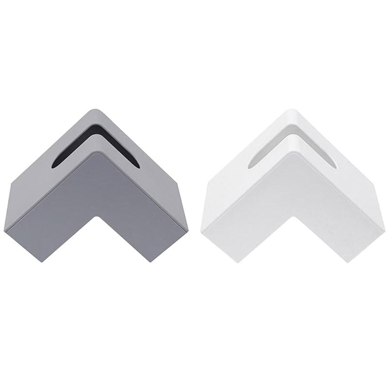 Nordic Right Angle Desktop Napkin Paper Storage Case Tissue Box Holder Organizer