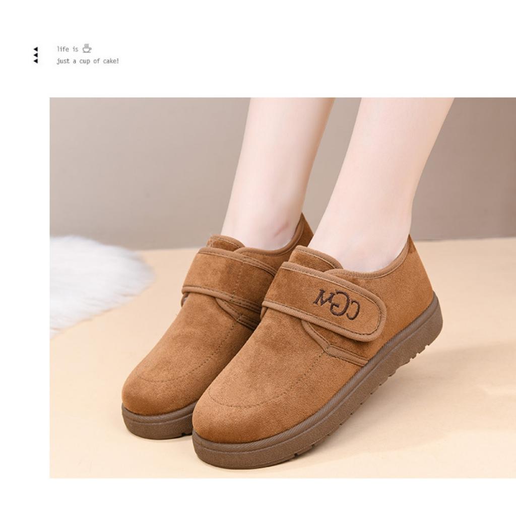 Dámské zimní nové sněhule: Dámské teplé boty s fleecovou podšívkou, měkkou podrážkou, protiskluzové, nazouvací