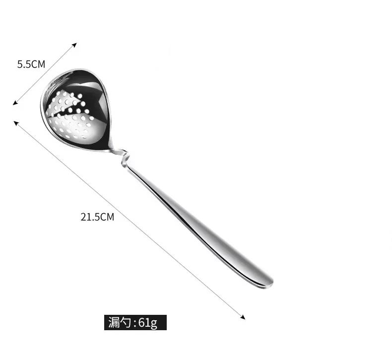

1 Pcs Stainless Steel Long Soup Spoon Colander Kitchen Convenient Gadgets Household Items High Quality Hot Pot Spoon Tools