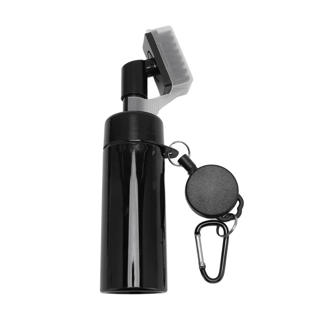 Club Cleaner Brush Press Type Water Spray Club Cleaning Brush with Protective Cover and Hanging