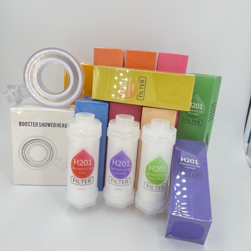Fragrant Aromatherapy Shower & Bath Filter: Chlorine-Removing, VC Pre-Filter, Household Water Purifier, Pressurizing Bathing Experience