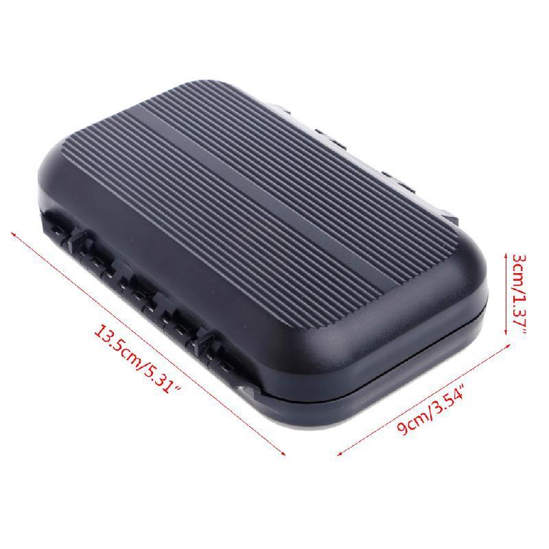 1 Pc Portable Fishing Baits Case Waterproof Dual-Layer Fly Fishing Bait Storage Box