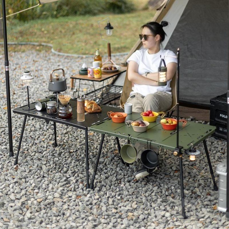 Outdoor Four-fold Tactical Table, Camping Table,portable Height-adjustable Table,picnic Table,suitable for Hiking and Barbecuing