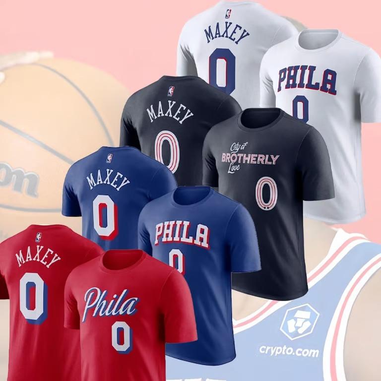 

HOT T. Maxey #0 Philly 2025 Player Name & Number Fan Gift Unisex T-Shirt XXXXL
