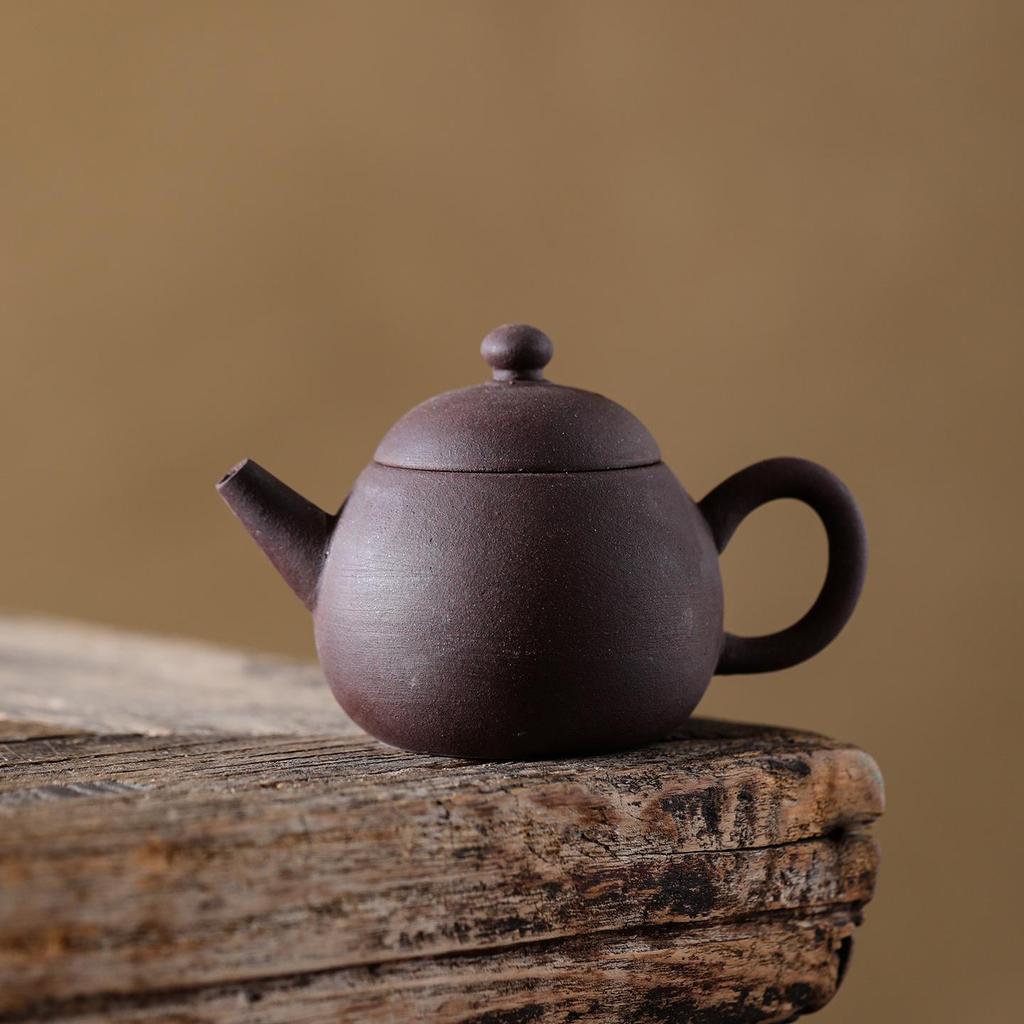Purple Clay Pomelo Pot: Handmade Chinese Ceramic Teapot for Gongfu Tea Ceremony