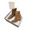 Inner height increase~ retro suede small square head short boots for women, new comfortable and versatile thin boots for women in autumn and winter