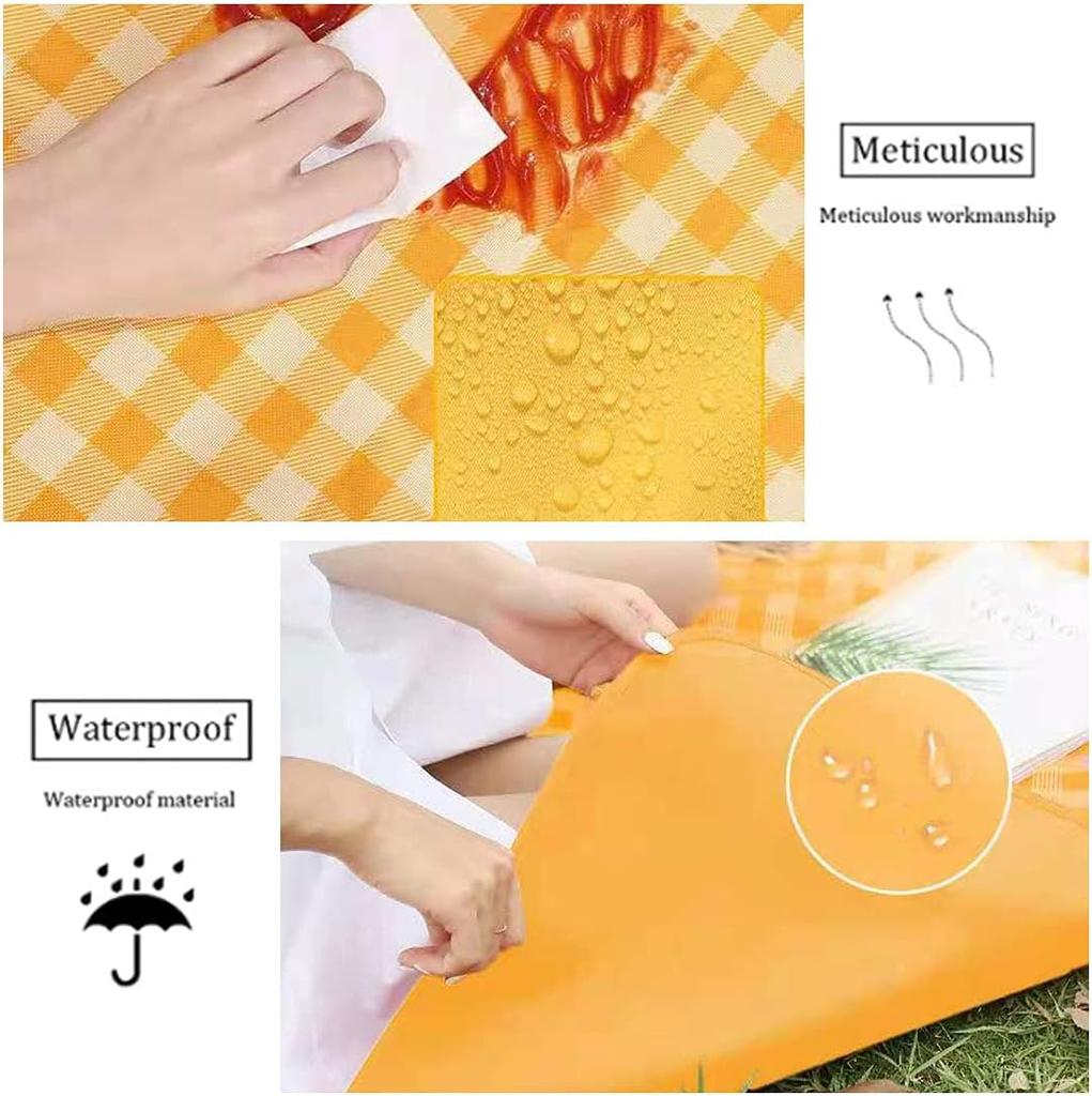 Ruilin Sandproof Waterproof Picnic Blanket - Quick-Dry Large Outdoor Mat for Beach, Camping & Travel
