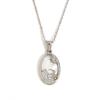 MamacitaLay 18K Gold Plated Stainless Steel Zircon Star Twelve Constellation Shell Necklace Women's Waterproof Neck Jewelry Gift