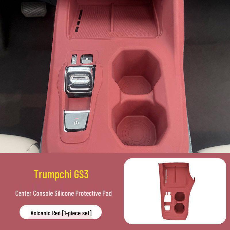 Trumpchi GS3 Konsol Silikonmatta & Växelväljare Panel Trådlös Laddningsfilm.