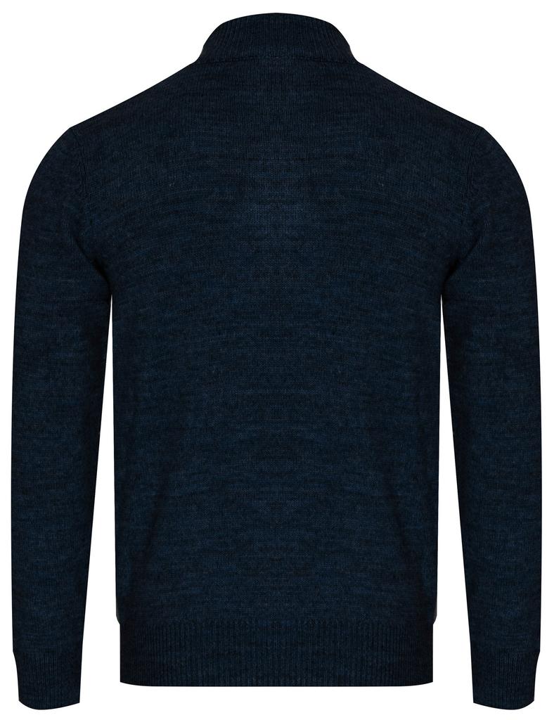 Men's turtleneck sweater - 8157 Navy Blue L