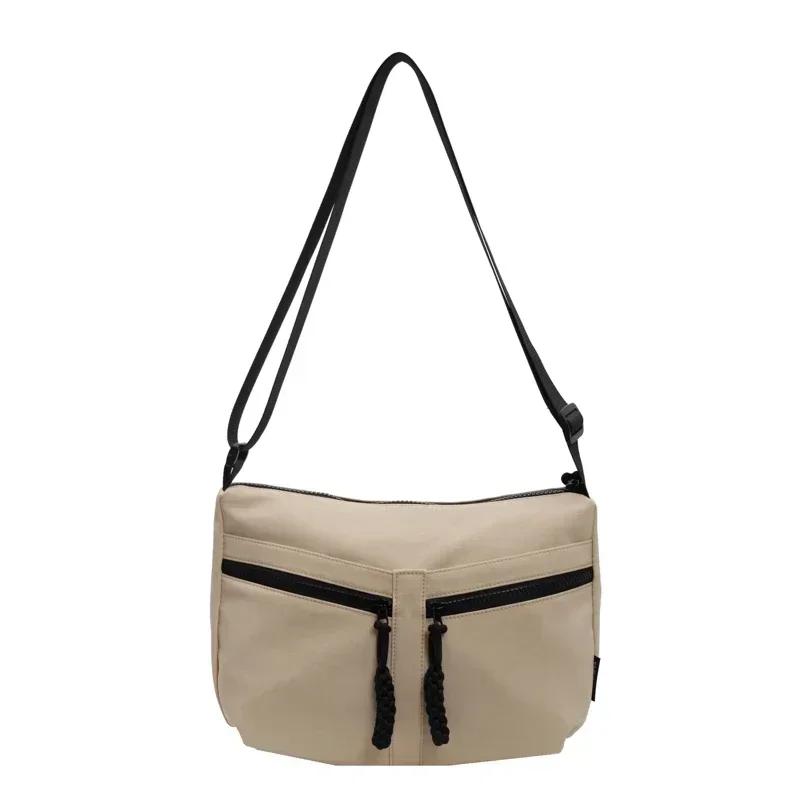 Large Capacity Nylon Casual Youth Crossbody Bag Interior Compartment Bag Women's Sewing Thread Women's Handbag