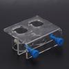 Transparent Acrylic Water Tube Soft Pipe Fixture for Fish Tank Aquarium(double Holes Fixture)