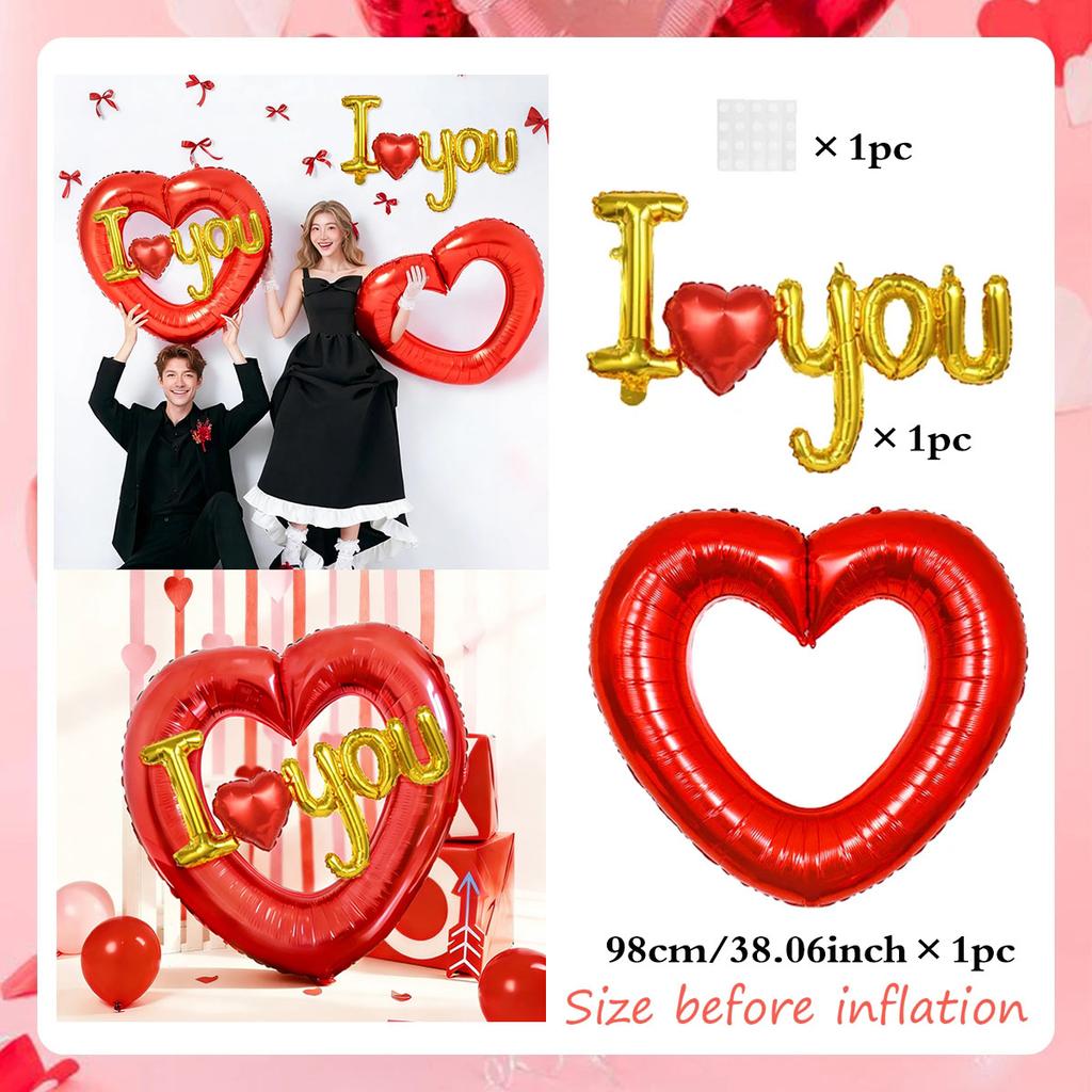 Love Balloon Wedding Theme Loveyou Balloon Set, used for weddings, anniversaries, bridal showers, bachelor parties