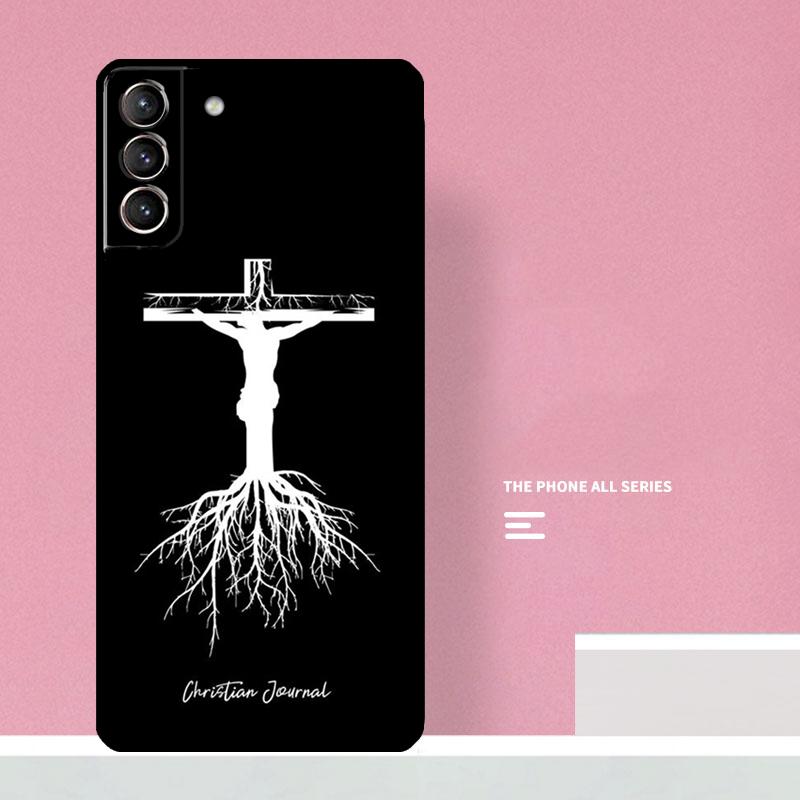 Jesus Christ Cross Phone Case For Samsung Galaxy S26 S23 Ultra S20 S21 S22 S24 S25 Plus S10 S25 FE Cover Coque